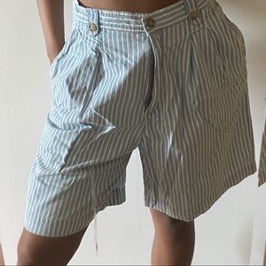 Blue Pinstriped Shorts 🌐